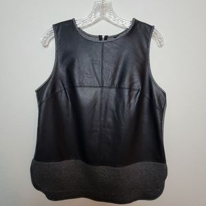 Banana Republic - Medium - Black Synthetic Leather Tank